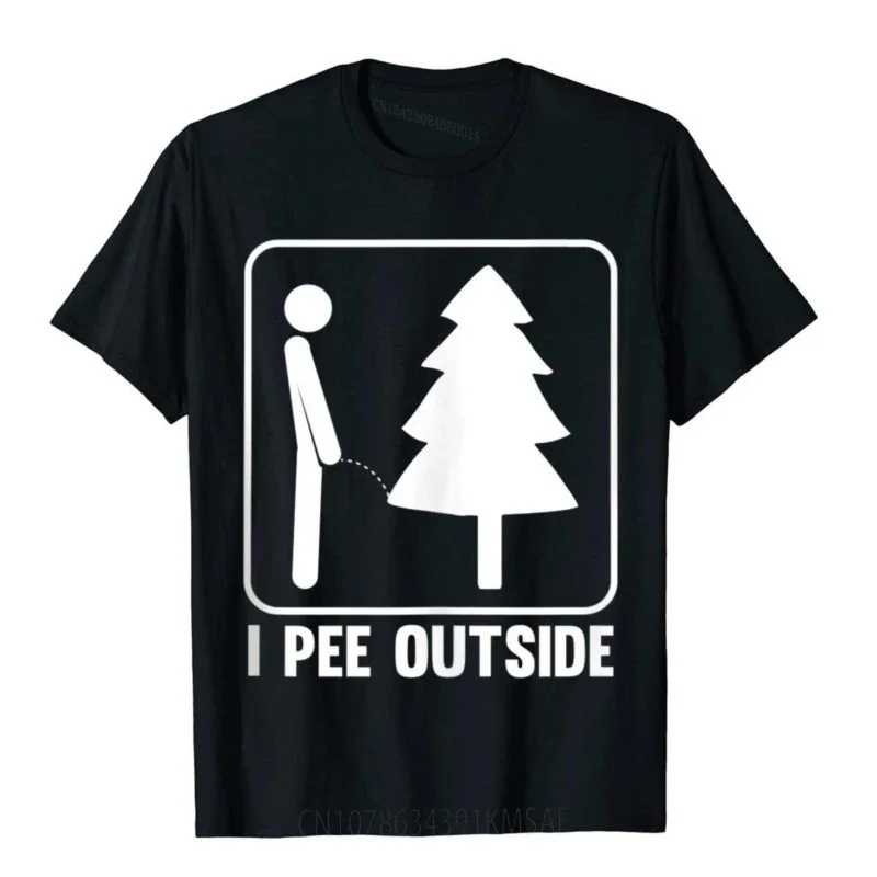 Mens I Pee Outside Funny Camping Tshirts Men Birthday Tops T Shirt Cotton Man T Shirt Cool Fashionable Christmas Clothing