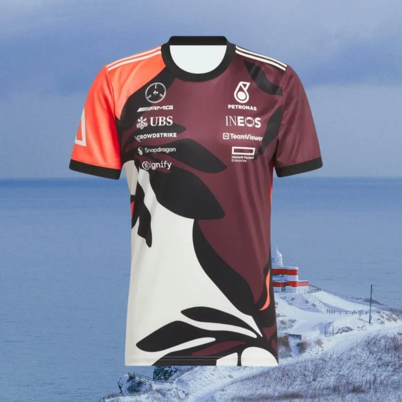 

MOTO-2025 men's F1 T-shirt 3D printed quick drying T-shirt