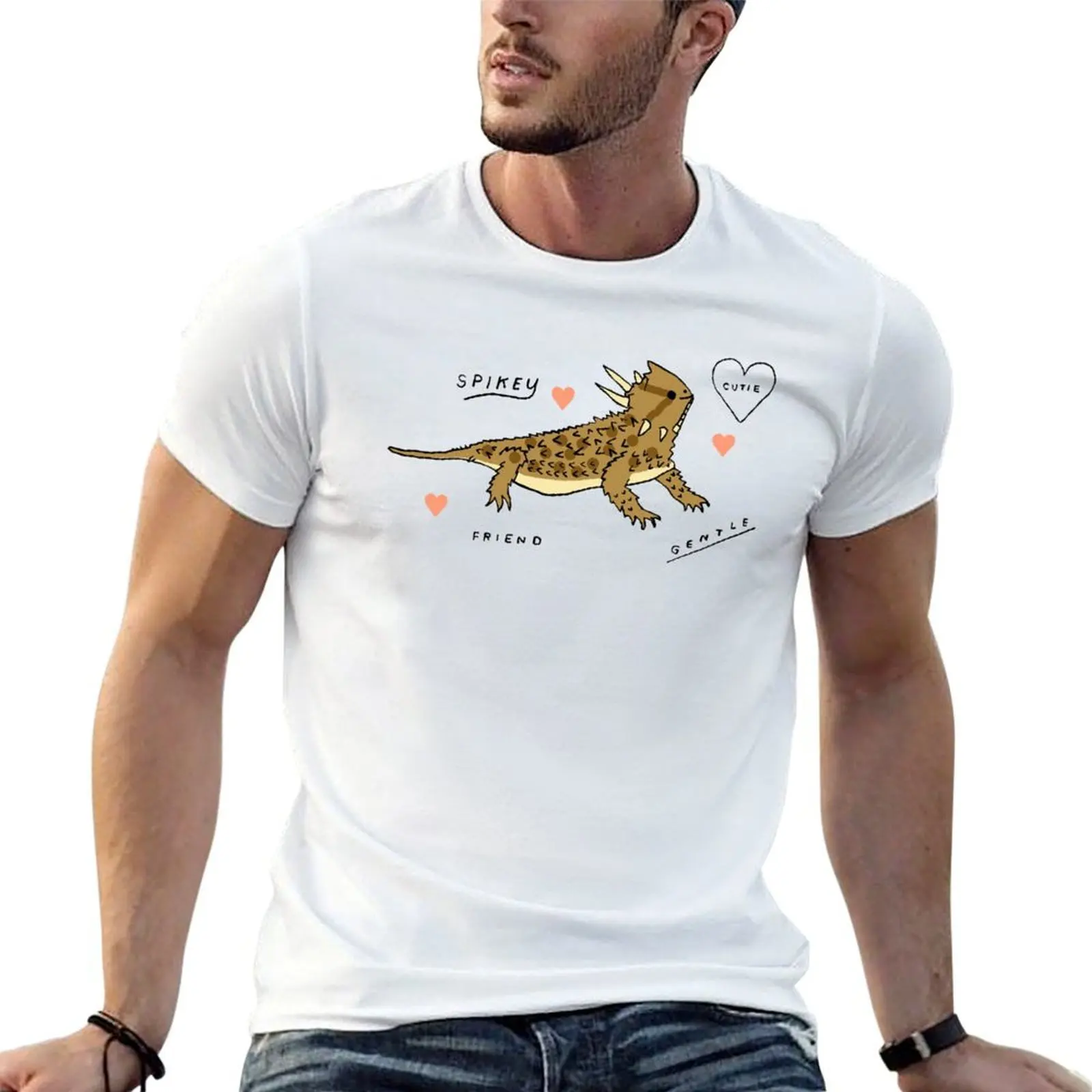 

Texas horned lizard T-Shirt t shirt man designer t shirts for man pack cotton t shirts cotton 100% T-Shirt