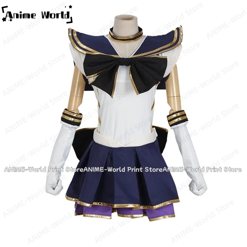 

《Custom Size》Living Theatre Meiou Setsuna Sailor Pluto Cosplay Costume Halloween Christmas