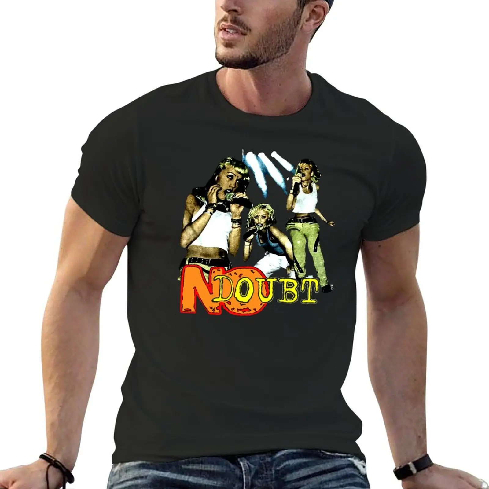 

No Doubt Rock Band Funny Gwen Art Stefani T-Shirt valentines clothes custom shirt Blouse anime stuff Short sleeve tee men