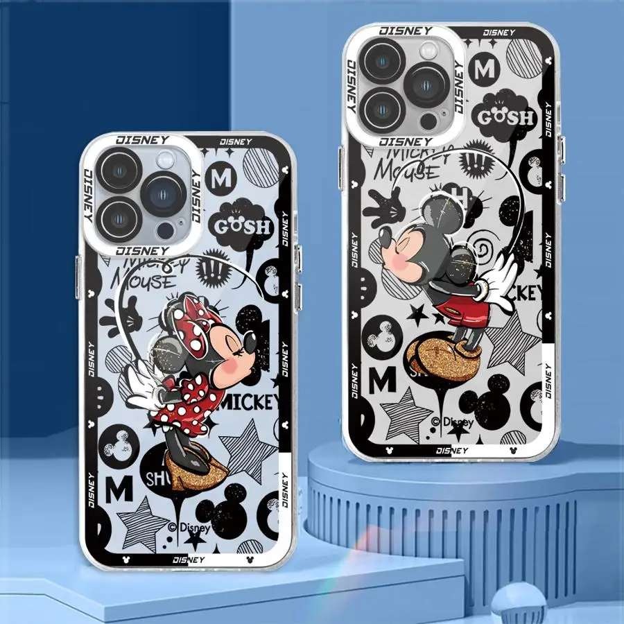 Disney Mickey Minnie Cute Cover Phone Case for Honor X7b X9b X8a X9a 5G X8 90 Lite TPU Clear Soft Shell