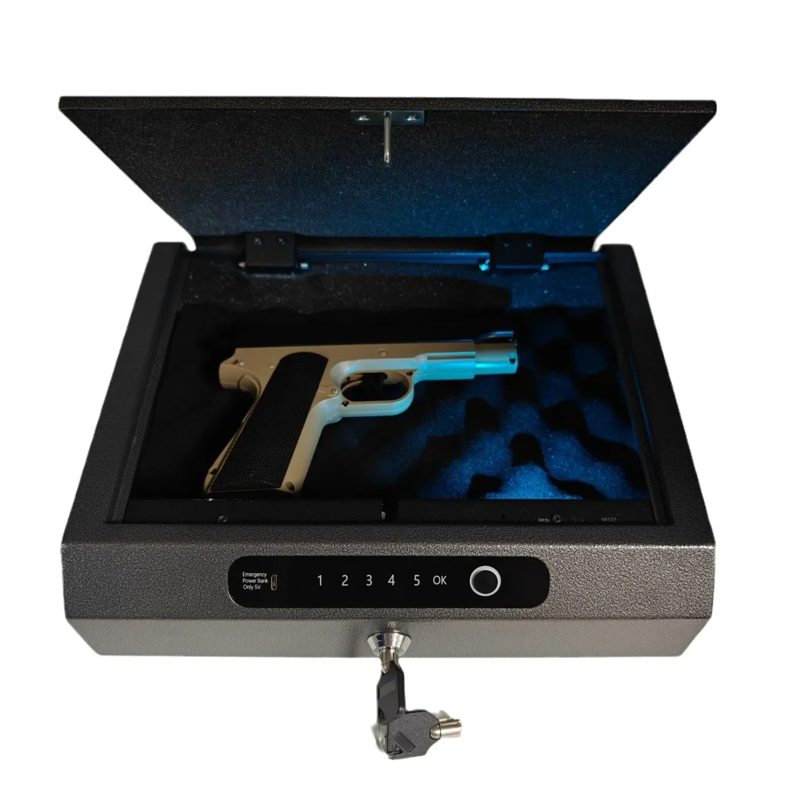 

Protect Your Valuables with Fingerprint Gun Safe Box for Home and Car ，ammo security box