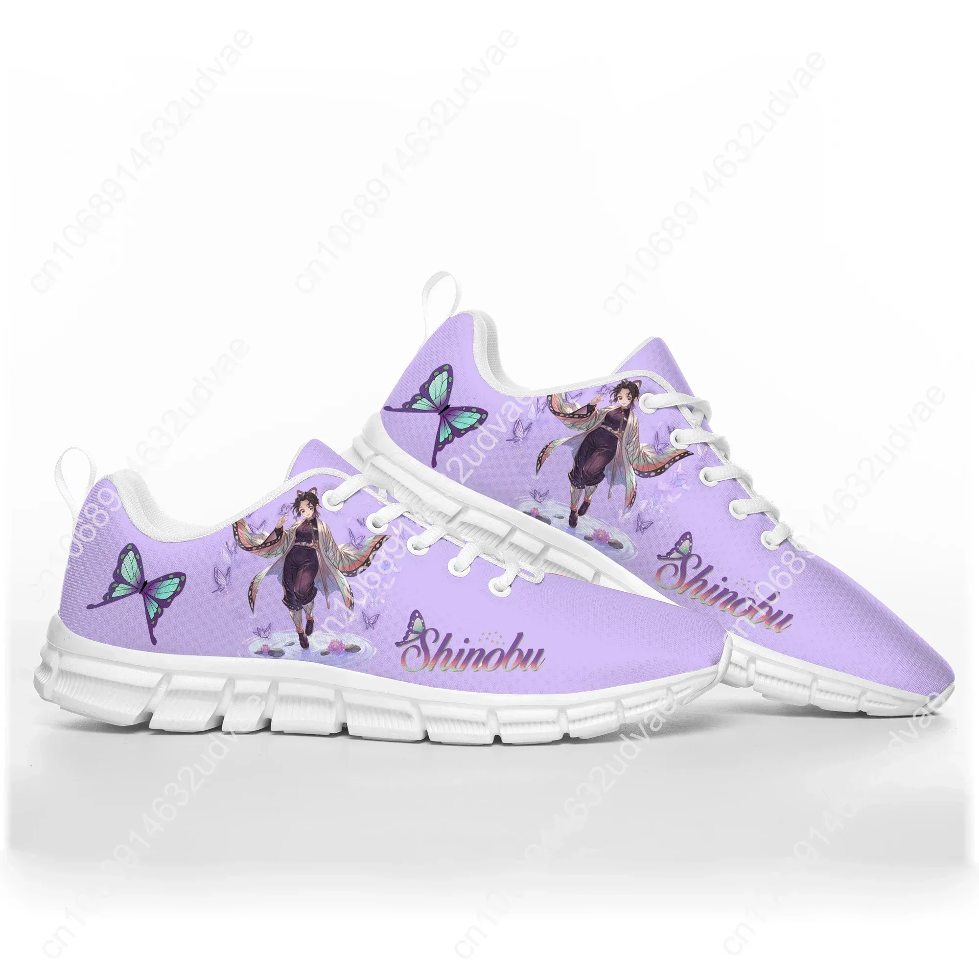 Anime Cartoon Insect Pillar Bug Shinobu Kocho Sports Shoes Sneakers Men Women Teenager Sneaker Custom Couple Shoes