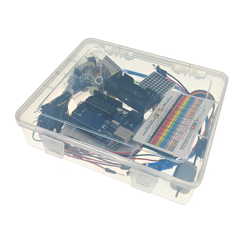 UNO Project Basic Starter Kit e UNO R3 compatibile con il kit elettronico fai-da-te Arduino IDE