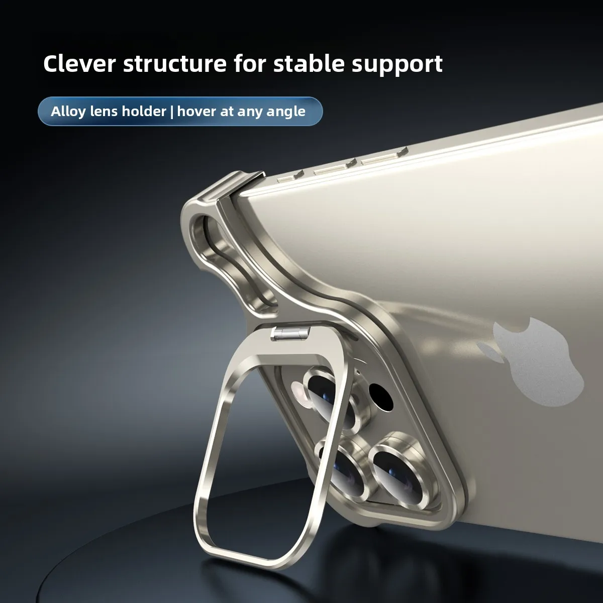 Metal Frameless Bumper Lens Holder Shockproof Case for IPhone 17 Air 16 15 14 Pro Max 16Pro 17Pro Heat Dissipation Phone Cover view 4