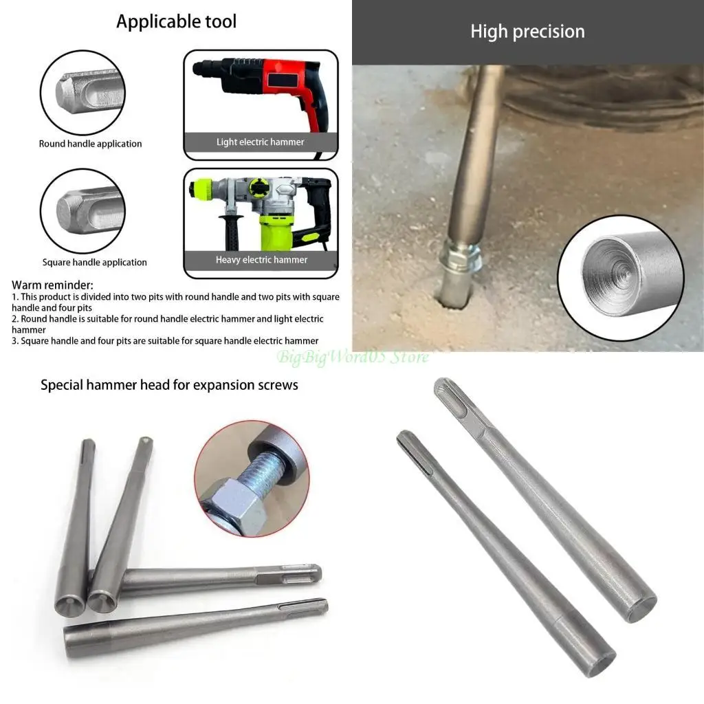 

24TE Electric Hammer Head Round/Square Shank For Light/Heavy Electric Hammer