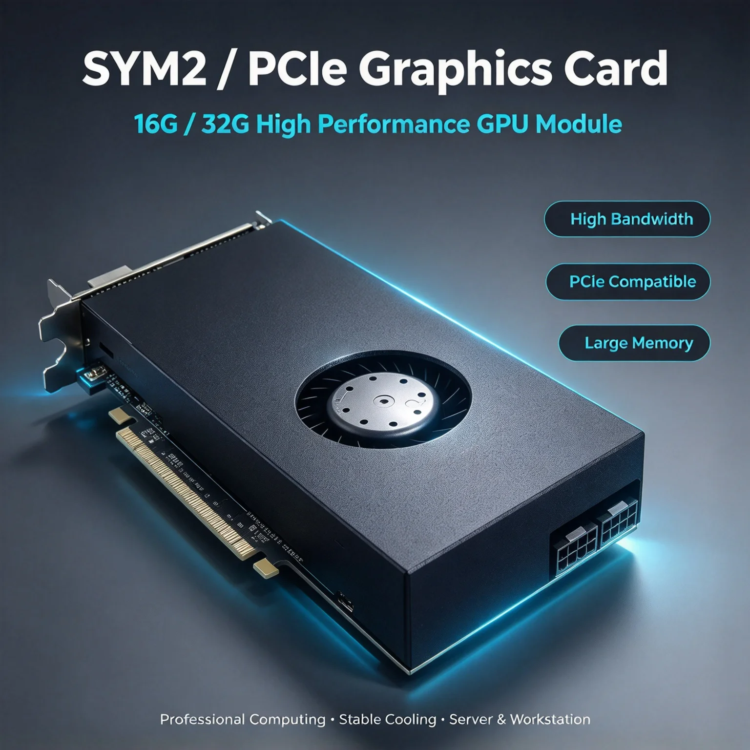 GPU Graphics Card P100 V100 16G 32G SXM2 PCIE Deep Learning AI Computing Module for Server Data Center High Speed Interconnect