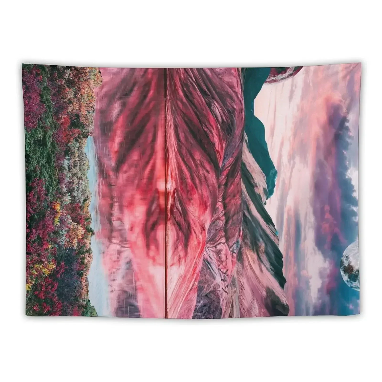 

Pink Moon Tapestry Bedroom Decor Aesthetic Anime Decor Wallpapers Home Decor Tapestry