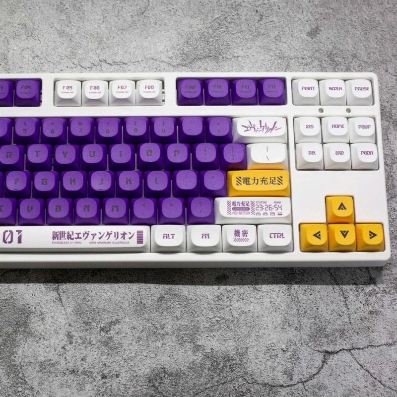 134 Toetsen Xda Profiel Keycaps 5 Zijden Sublimaties Pbt Keycap Set Voor Mechanische Toetsenborden Schakelaars Eva 01