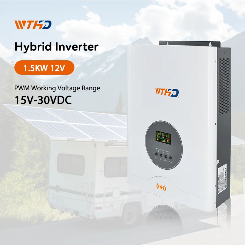 

1.5kw Solar Inverter 24V Solar Hybrid Inverter Pure Sine Wave 1.5kva Off Grid Inverter For System With PWM Charger