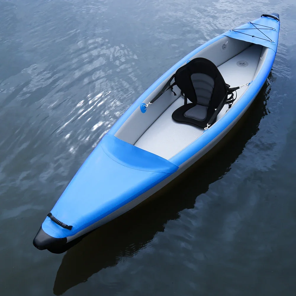 1-2 คน Inflatable PVC Kayak ตกปลาเรือแคนู Dinghy สําหรับกีฬาทางน้ํา Professional Surfing Rafting Touring พายเรือคายัค