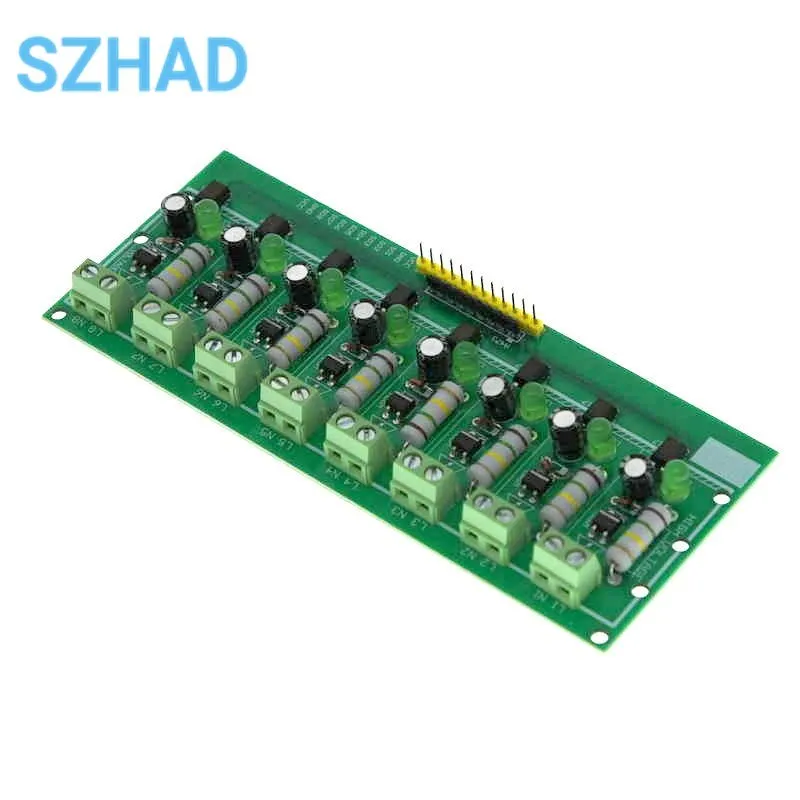 1/3/8 channel AC 220V MCU TTL Level 8 Ch Optocoupler Isolation Test Board Isolated Detection Tester PLC Processors Module 