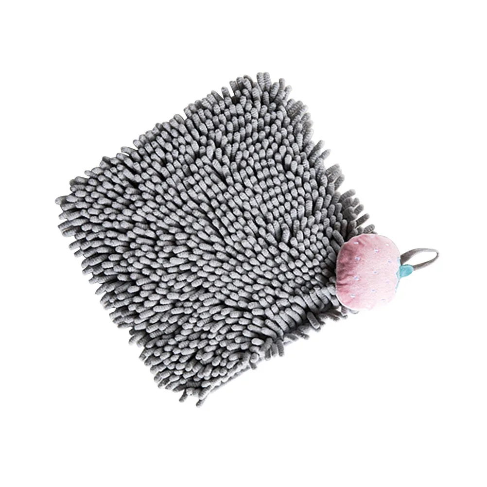 

Thick Chenille Hand Towel Breathable Absorbent -Drying Hanging Handkerchief for Home Bathroom Kitchen Family Use
