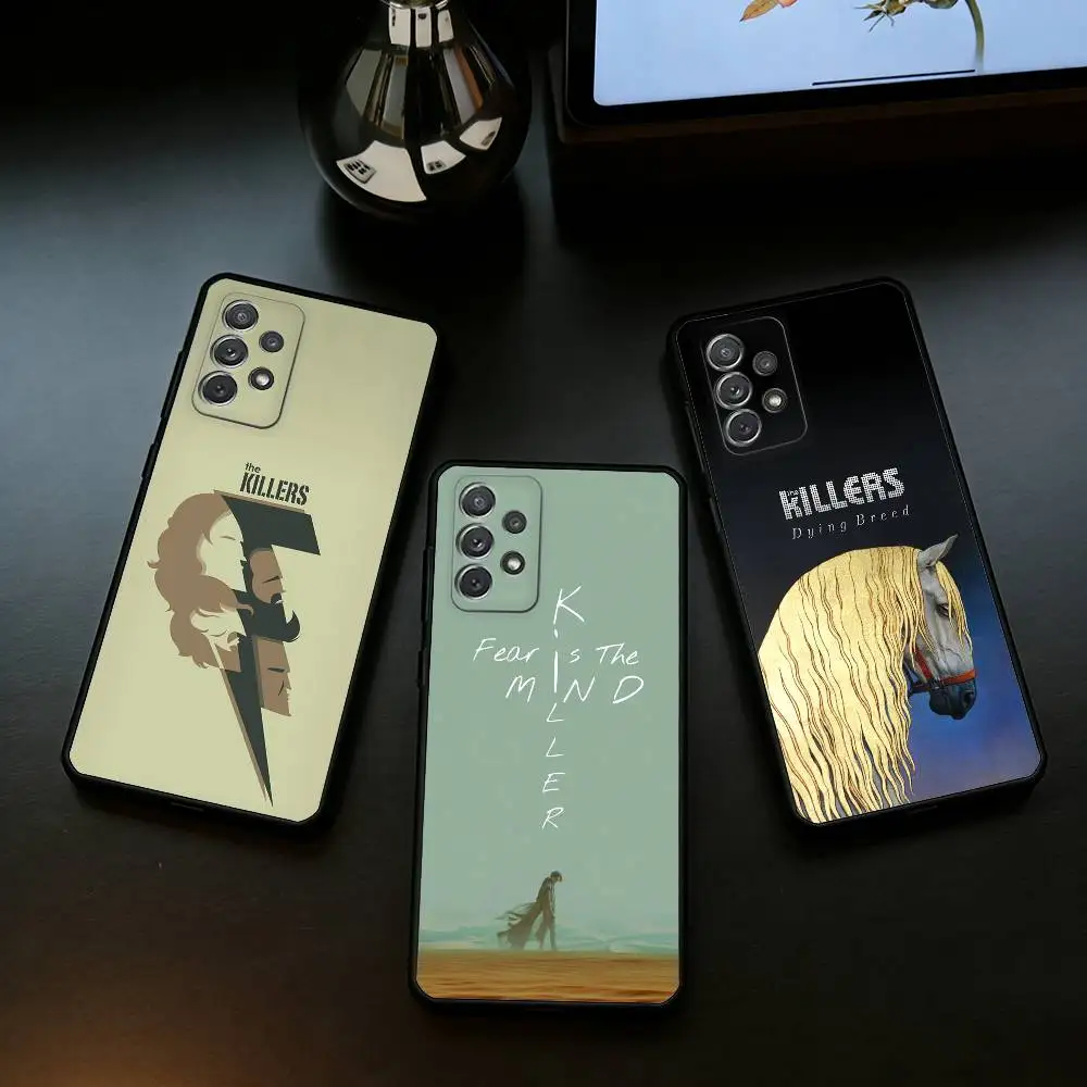 

B-Band T-The K-Killers Phone Case For Samsung Galaxy A73,A72,A71,A70,A53,A52,A51,Soft Silicone Black Cover