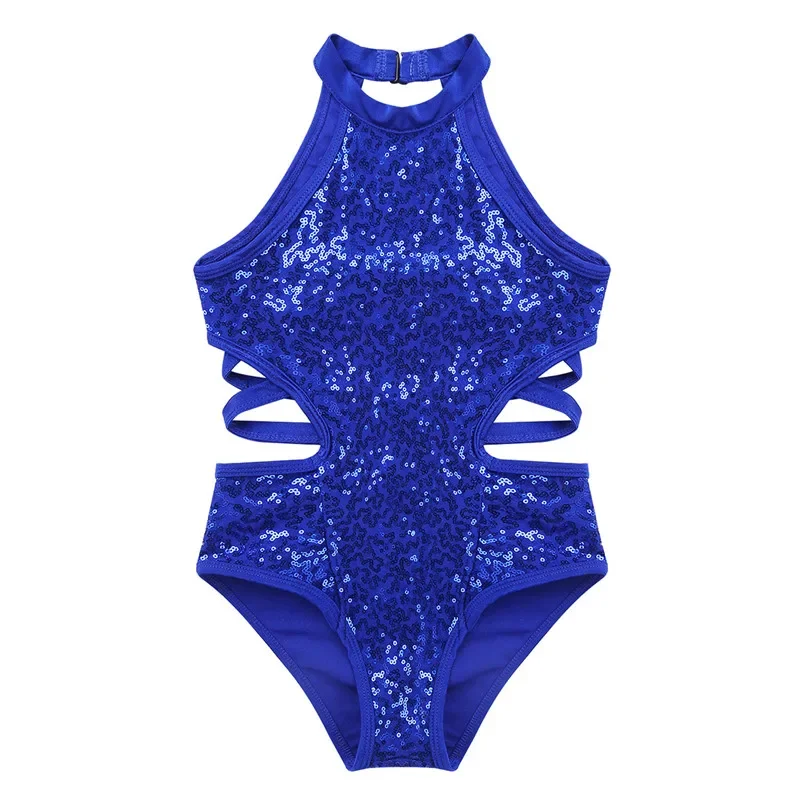 Kinderen Meisjes Gymnastiek Maillots Pailletten Danskleding Ballet Jumpsuit