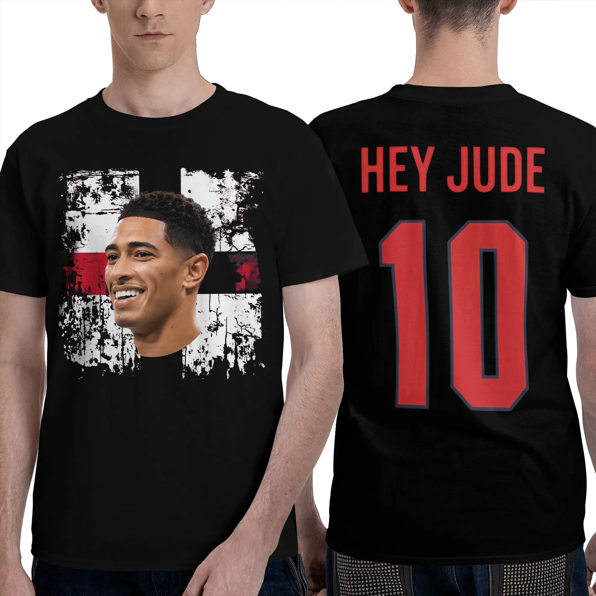 2026 Jude Bellinghams No.10 England Soccer T Shirt Man  Y2K Funny Cotton T-Shirts Summer O Neck Pattern Oversized Clothing