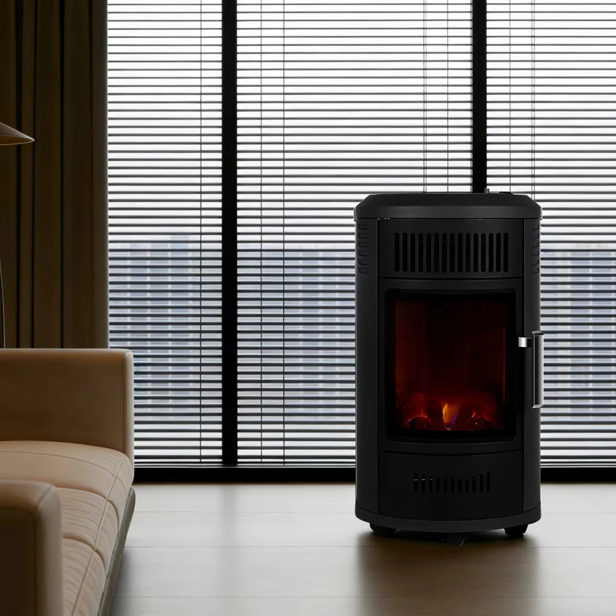 

Hot Sales Mobile Room Gas Heater Portable Real Flame Indoor Gas Heater