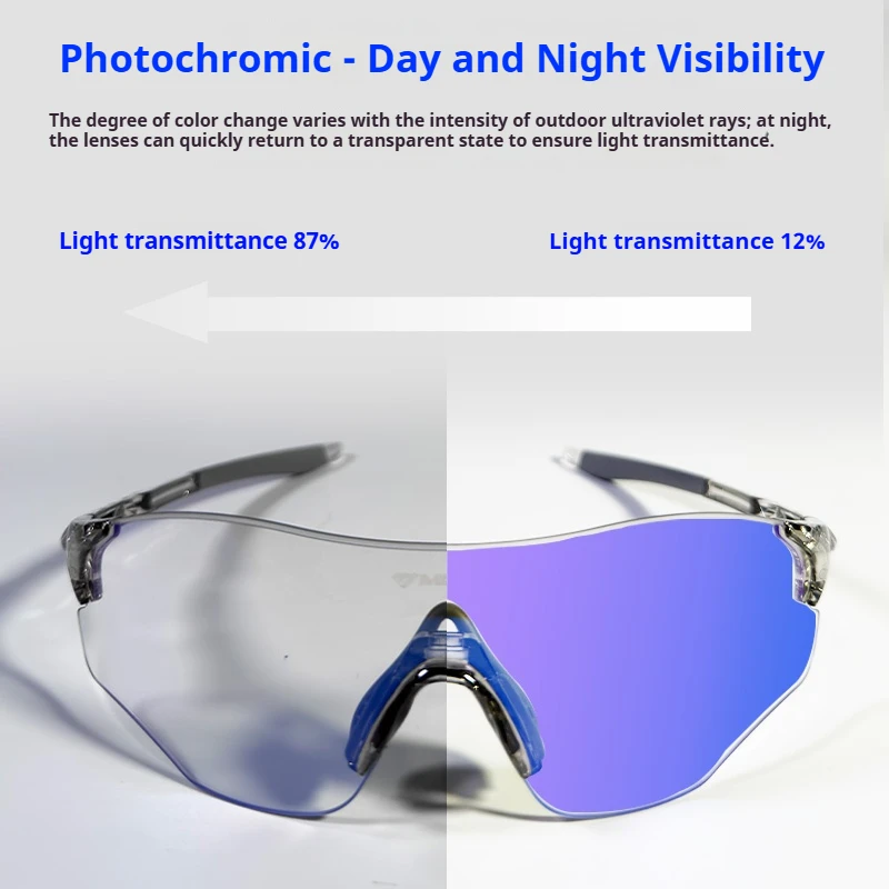Фотохромные мотоциклетные солнцезащитные очки унисекс 2025 — универсальные мотоциклетные очки для дорожного и горного спортивного снаряжения на открытом воздухе