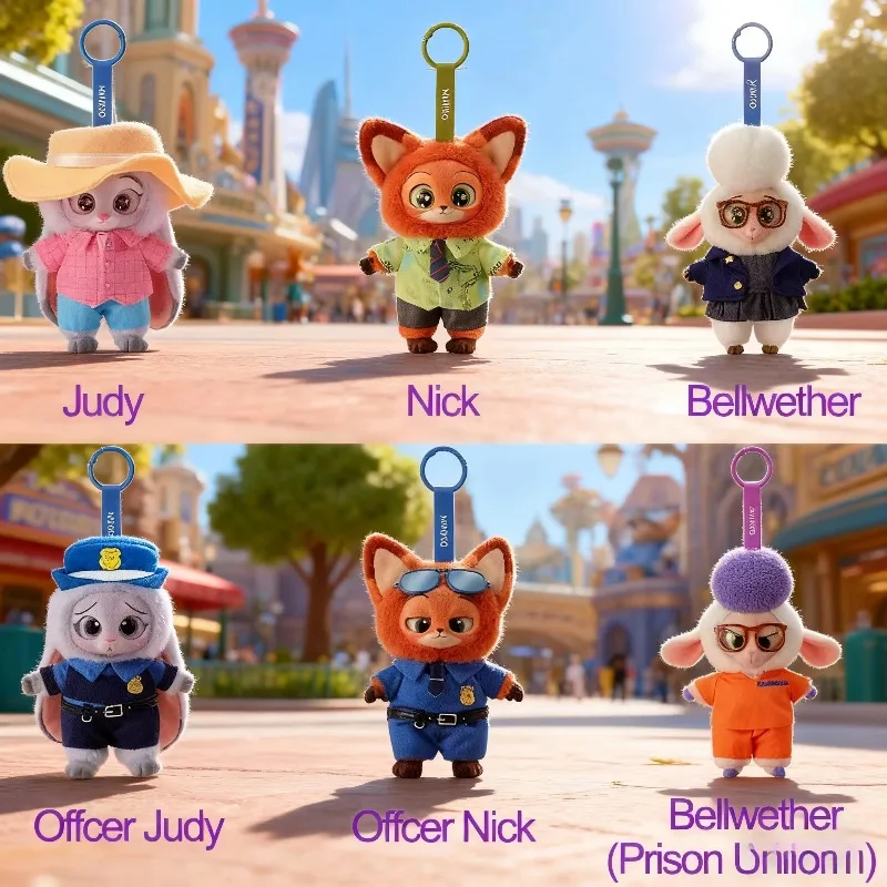 2025 جديد ديزني زوتوبيا صندوق أعمى نيك وجودي سلاسل المفاتيح مجموعة الموضة لعبة الهدايا صندوق غامض عشوائي #1