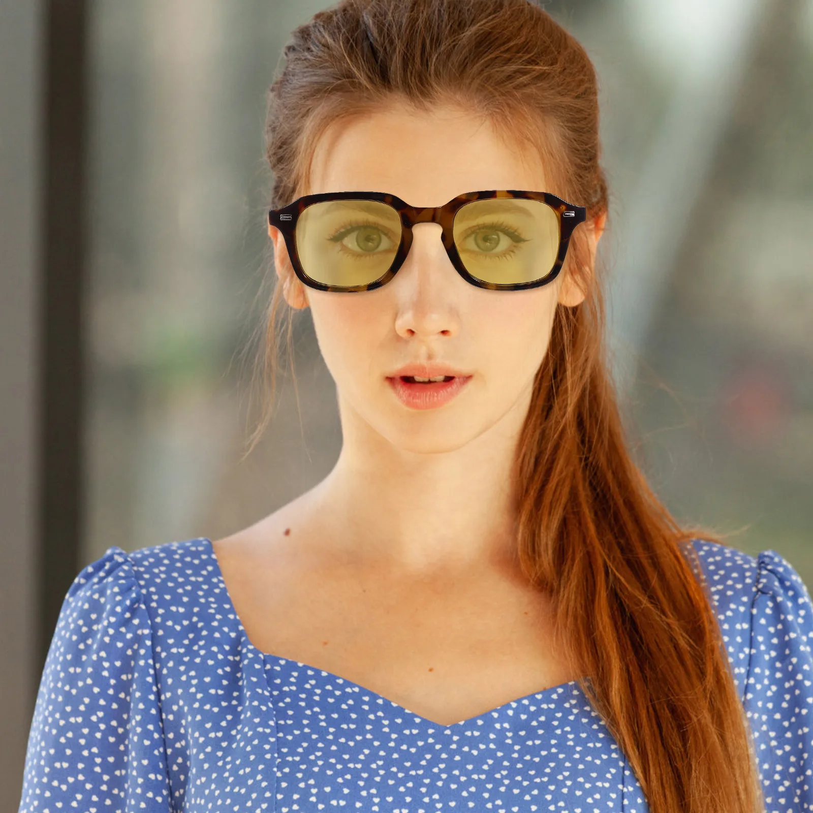 

Lightweight Square Frame Eyeglasses for Men Women - Blue Light Blocking Glasses for Computer Gaming Office Use - Stylish