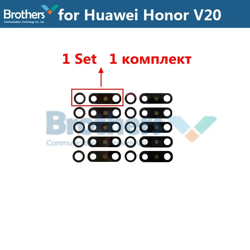 Szkło aparatu tylnego do Huawei Honor V20, obiektyw aparatu, szkło aparatu do Huawei Honor V20, osłona HD, nowe części zamienne do naprawy telefonu, najwyższa jakość