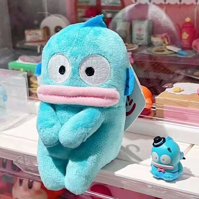 

Милый плюшевый брелок Hankyodon, кавайная Sanrio, мягкая кукла, кулон, брелок для автомобиля, рюкзак, сумка, Декор, подарок