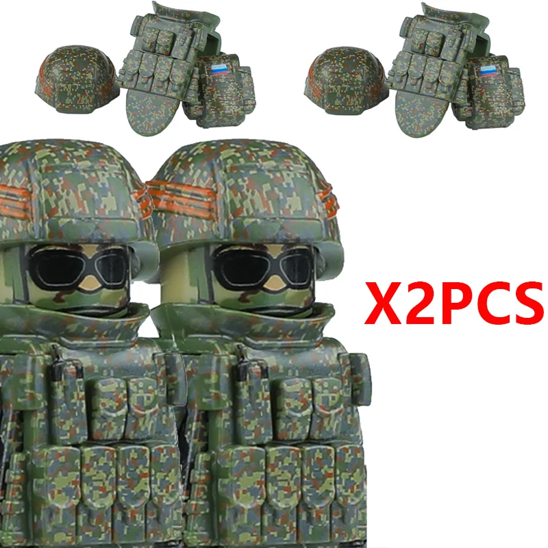Brinquedos de Blocos de Montar de Forças Especiais Militares da Rússia, SWAT, KSK Alemão, Polícia Urbana Americana, Soldado de Assalto do Exército, Figuras e Armas