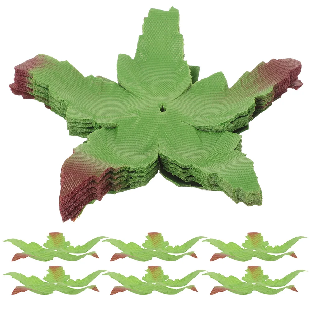 60 個のバラの花の花びら生地グリーンの花びら DIY 人工花作りクラフト用品偽の花びら容器