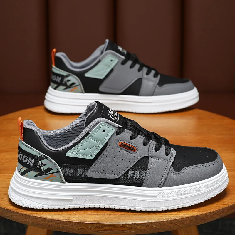 

Men's Versatile Casual Shoes Spring Summer Trendy Brand Flat Shoes Sport Heightening White Sneakers Breathable Comfortable Rubbe