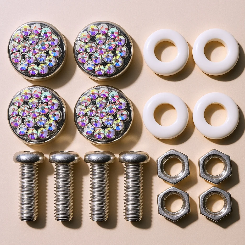 

1Set Universal License Plate Screw Retainers Corrosion Resistant Security Screws for Car Plate Mounting Fixing Kit