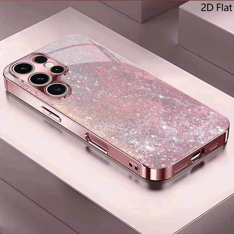 Flash For Samsung Galaxy S24 S25 S26Ultra S23 S22 S21PLUSFE A55 A54 A52 A35 A15 Phone Cover Shockproof Protective Back Cover