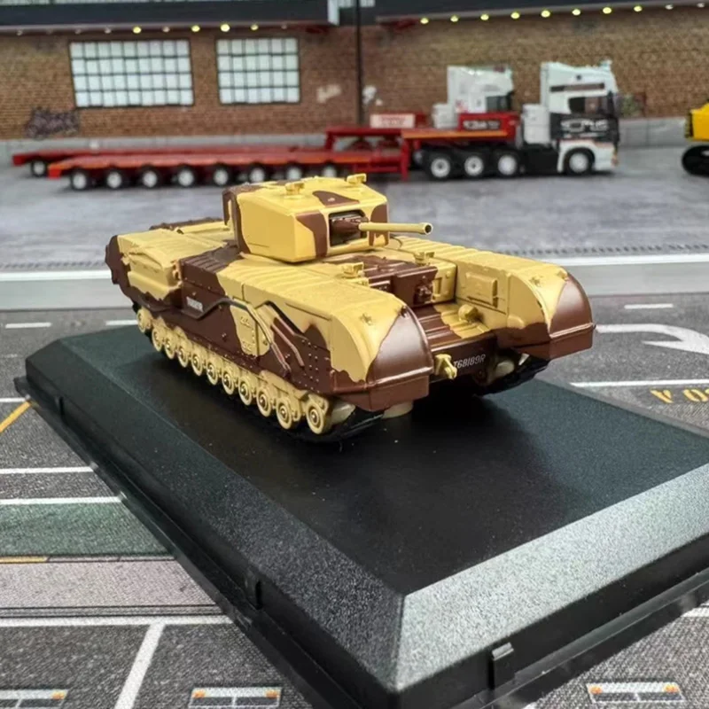 

OXFORD 1:76 Scale Churchill Tank 142RAC 1943 Diecast Alloy Simulation Collection Ornament A Unique Item Static Model Toys