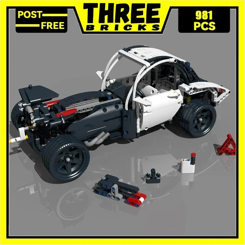 

Moc Building Blocks Classic Hot Rod Transport Car Model Technology Bricks Vehicle Legendary Sportscar DIY Toys For Kids Childs