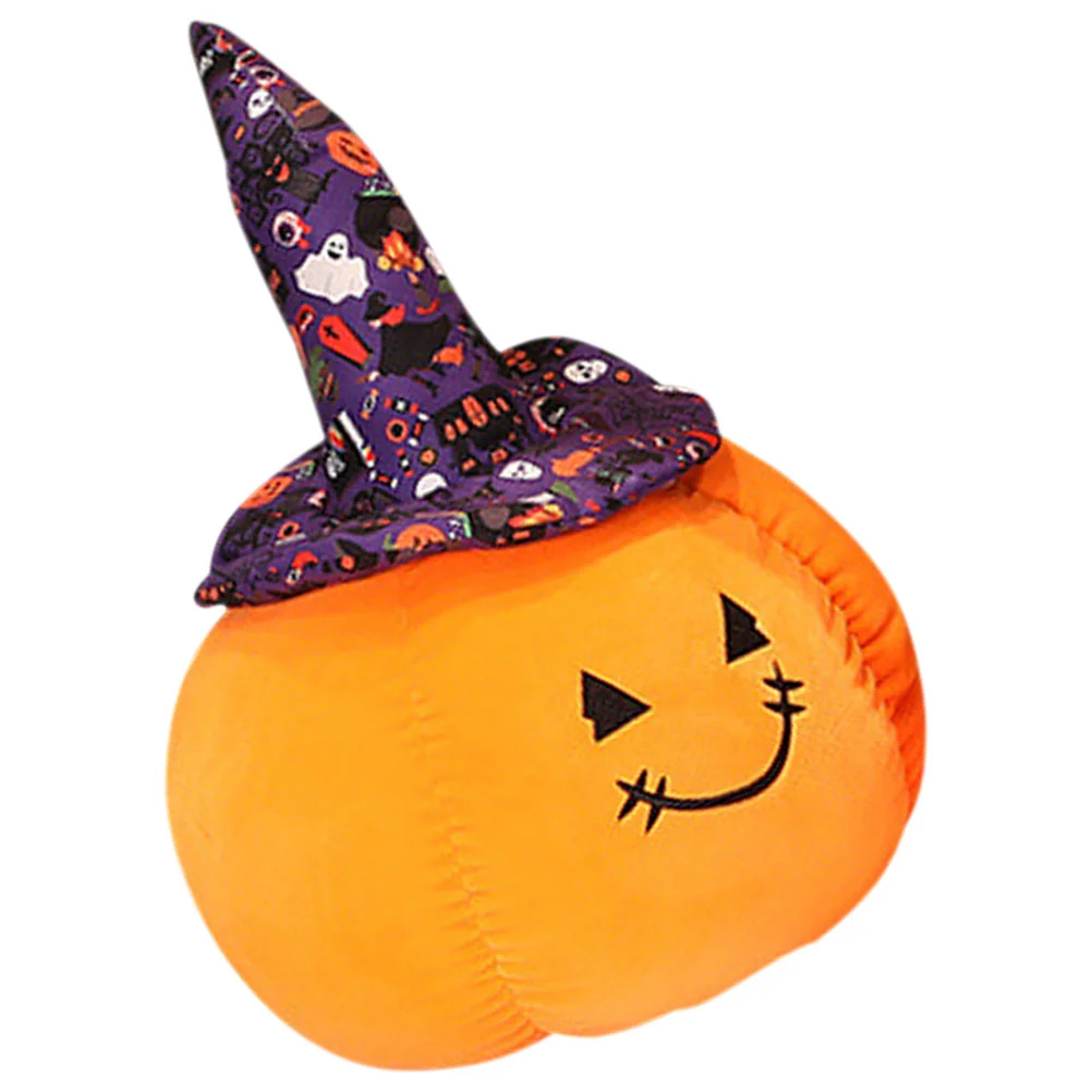 Pumpkin Pillow Stuffed Decor Supple Decoration Toy Halloween Throw Pillows for Couch Lovely Funny