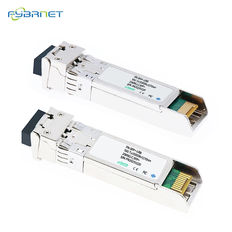 Imagem -06 - Módulo de Fibra Óptica Sfp Mais Simplex Monomodo Cisco Mikrotik Netgear 10g Bidi 20km 1270 1330nm 60km 80km 1490 1550nm