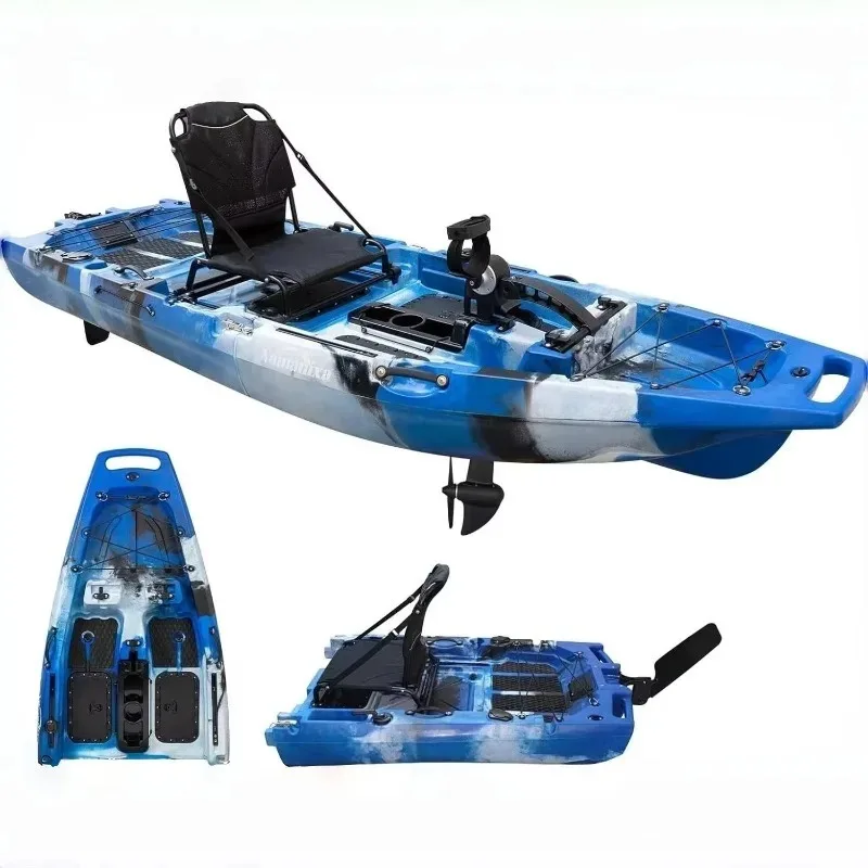 Single Person Hardboat Kayak/Canoe with Pedal Length for River Usage
