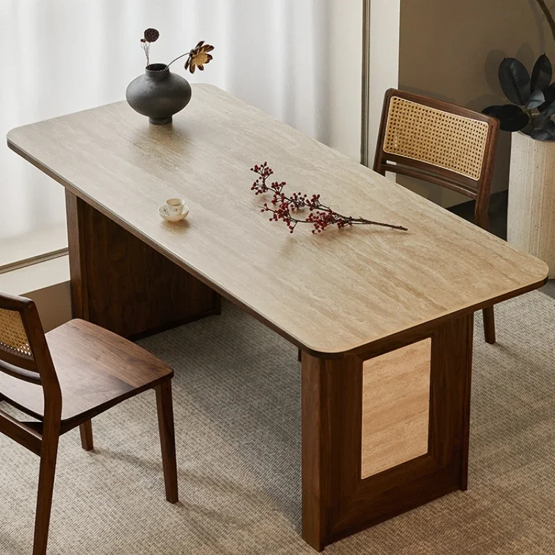 Luxury Dining Table Elegant Tables Restaurant Room ServiceMultifunction Home Furniture Rectangular Muebles Designer Coffee