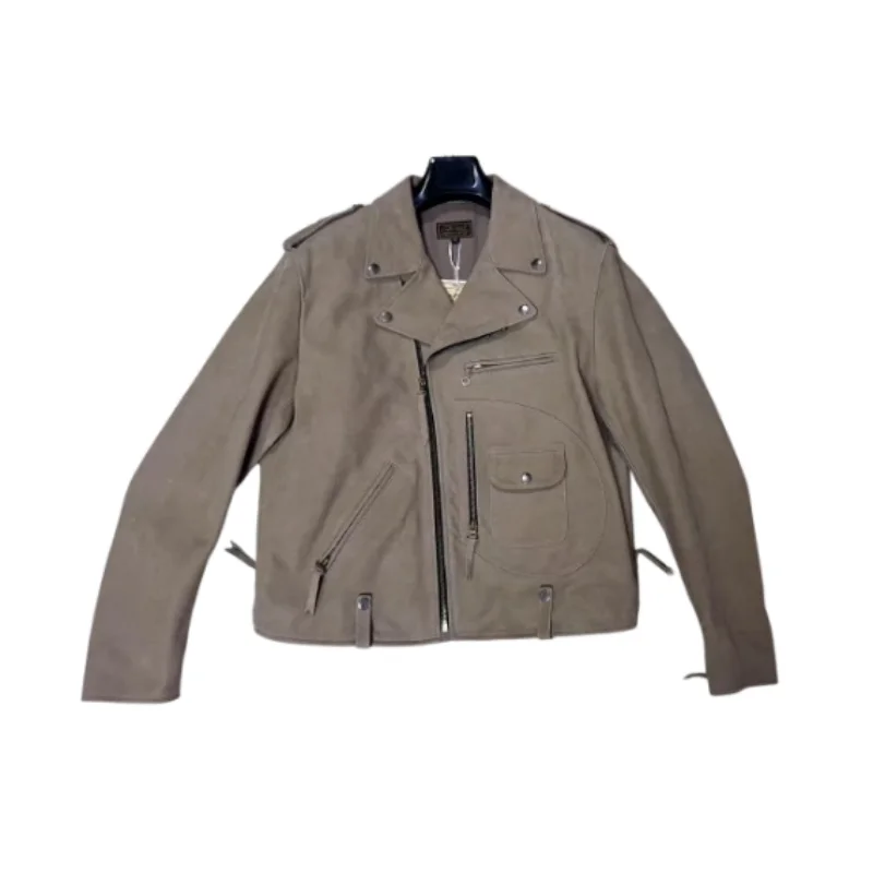 

Men's J24 Leather Jacket, Cowhide Biker Coat