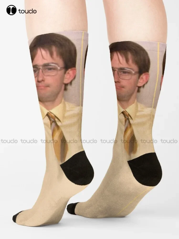 Jim Halpert Socks | Dwight Schrute The Office Dunder Mifflin  For Men Christmas Gift Custom Women Men