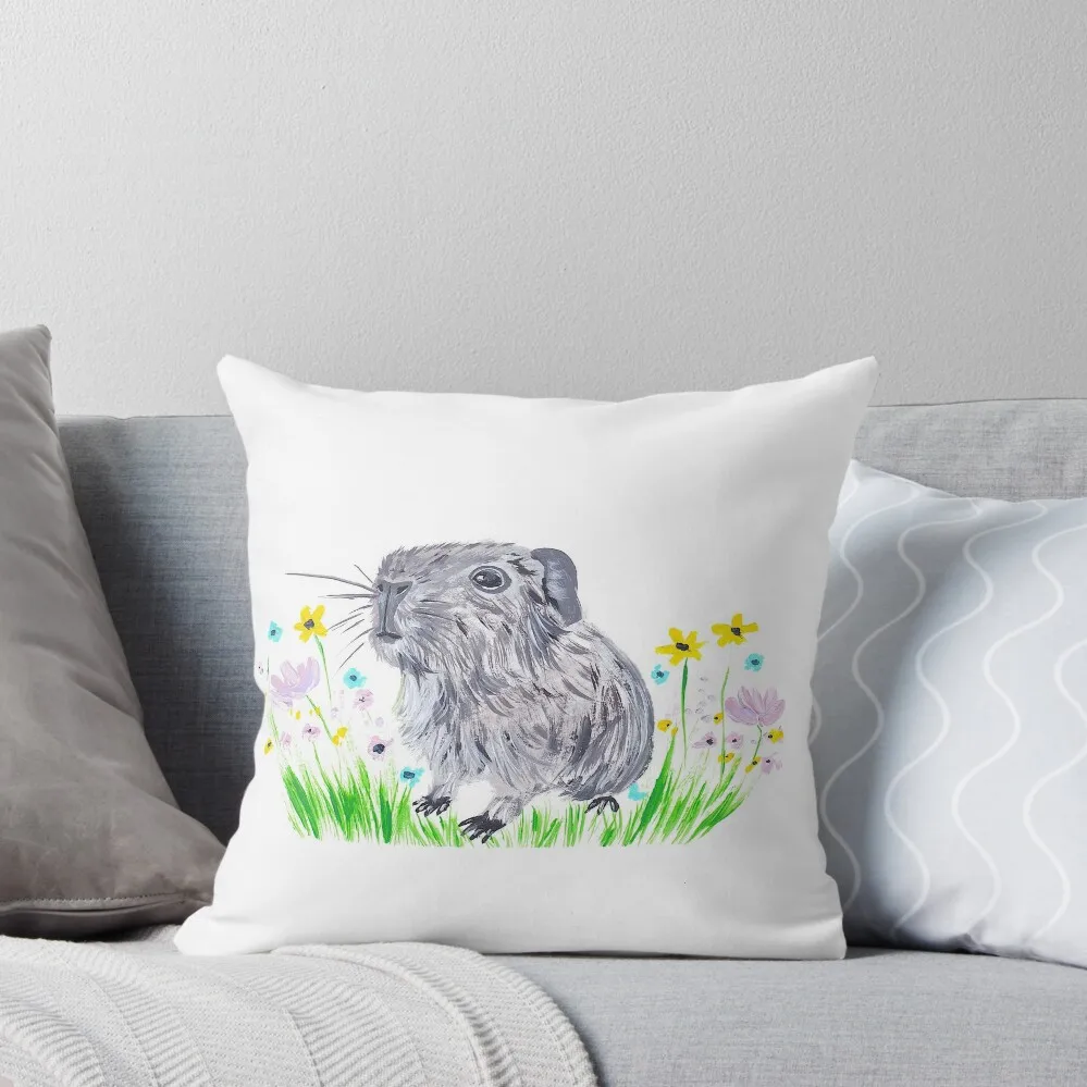 Grey Agouti Guinea Pig Throw Pillow Pillowcase Cushion Sofa Cushions Cover Couch Pillows Christmas Pillowcase pillow