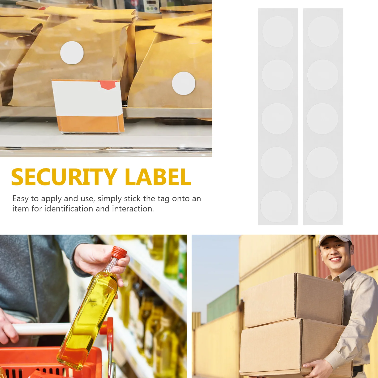 50 قطعة NFC ملصقات مضادة للتزييف ملصق لاصق ملصق فارغ للوصول اللوجستية لتحديد الهوية الأمنية #3