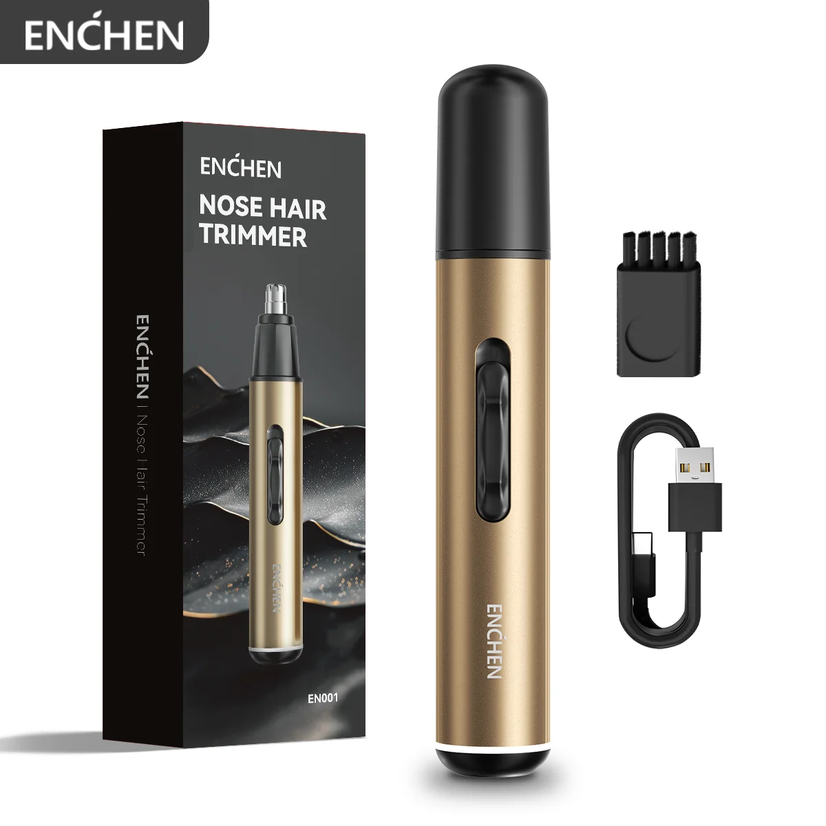 

ENCHEN EN001 Professional Nose Hair Trimmer With Stainless Steel Cut Head USB-C Charging Port And LED Indicator Light