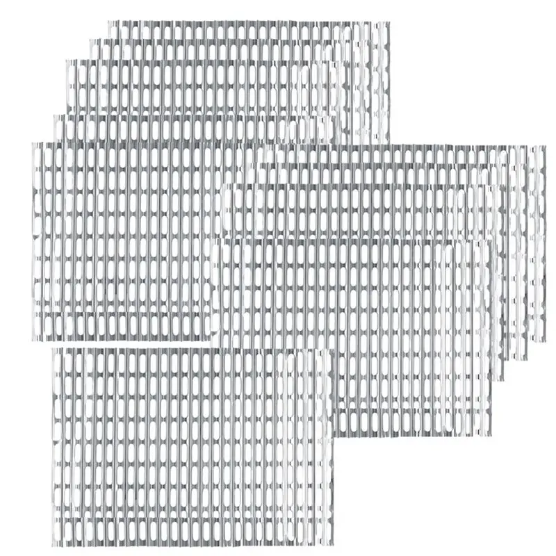 ABMO 10-Pack BBQ Sheets Disposable Aluminum Grill Liners  For Use Perfect For Public Park Grills, Outdoor BBQ, Camping