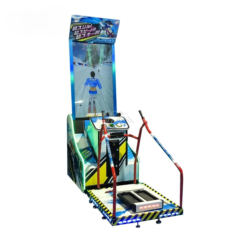 Popular indoor sports racing kids game machine coin ski emulator arcade ski game machine