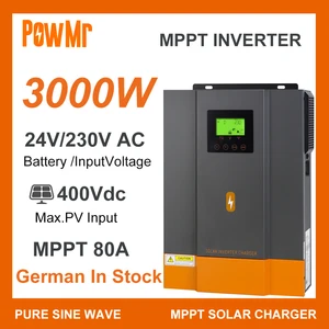 3KW 4.5KW 6.5KW 4.2KW 6.2KW 10KW 24V 48V 230VAC MPPT LOCAL INVERTER LOCAL DELIVERY CABBER LIFEPO4 7 Main Hybrid Inverter Sales - №6