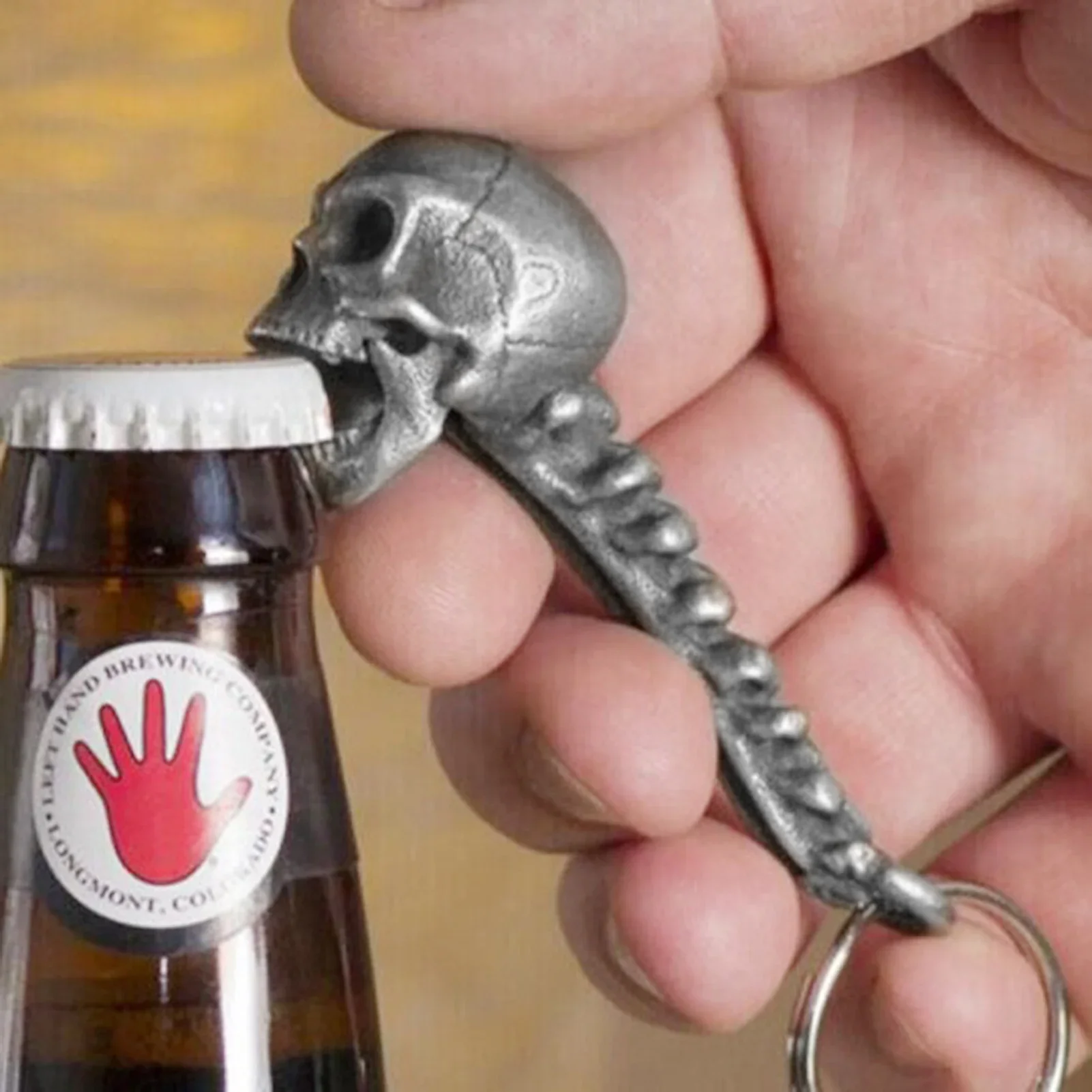 1pcs Creative Skull Head Shaped Bottle Can Opener Stainless Steel Alloy Bottle Opener Homes Restaurants Bars Accessories