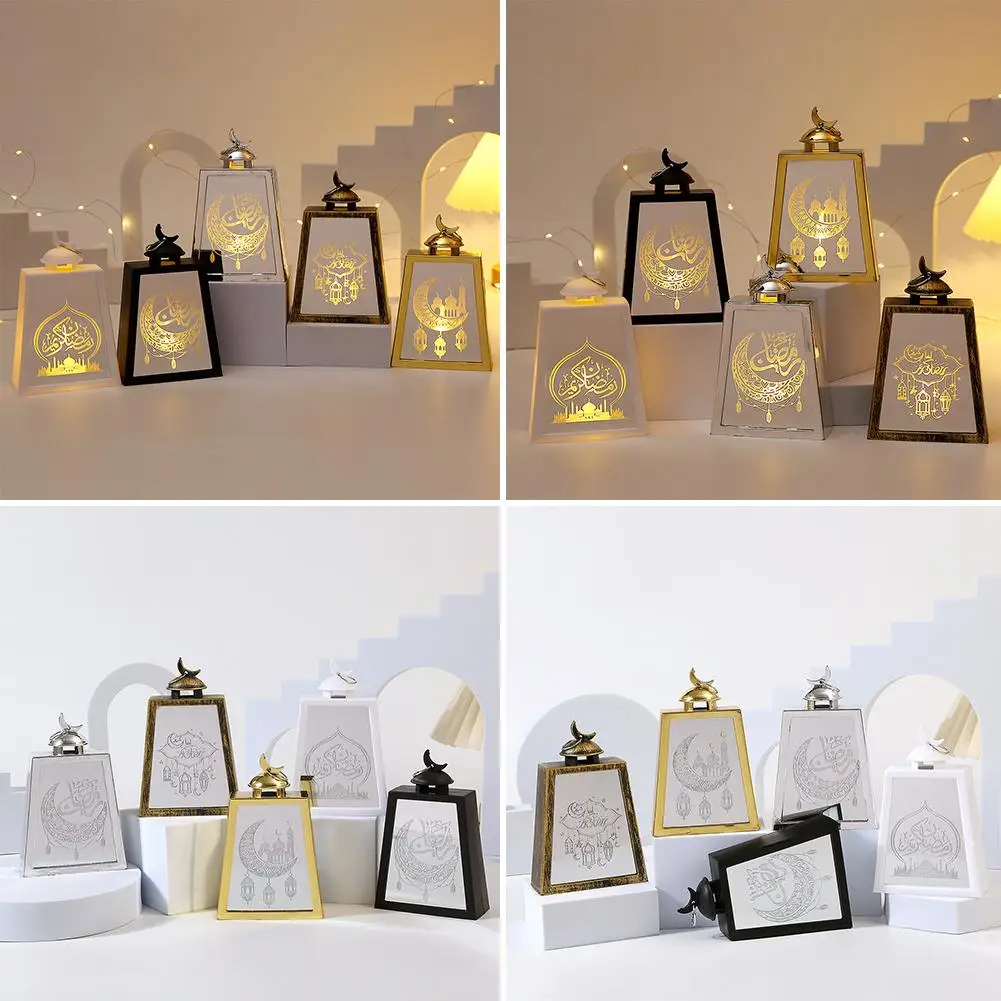 Ramadan Kareem Led Lanterna Luce Eid Mubarak Ornamenti Decorazione Per La Casa 2025 Islamico Musulmano Forniture Per Feste Eid Al-Fitr G U8A0