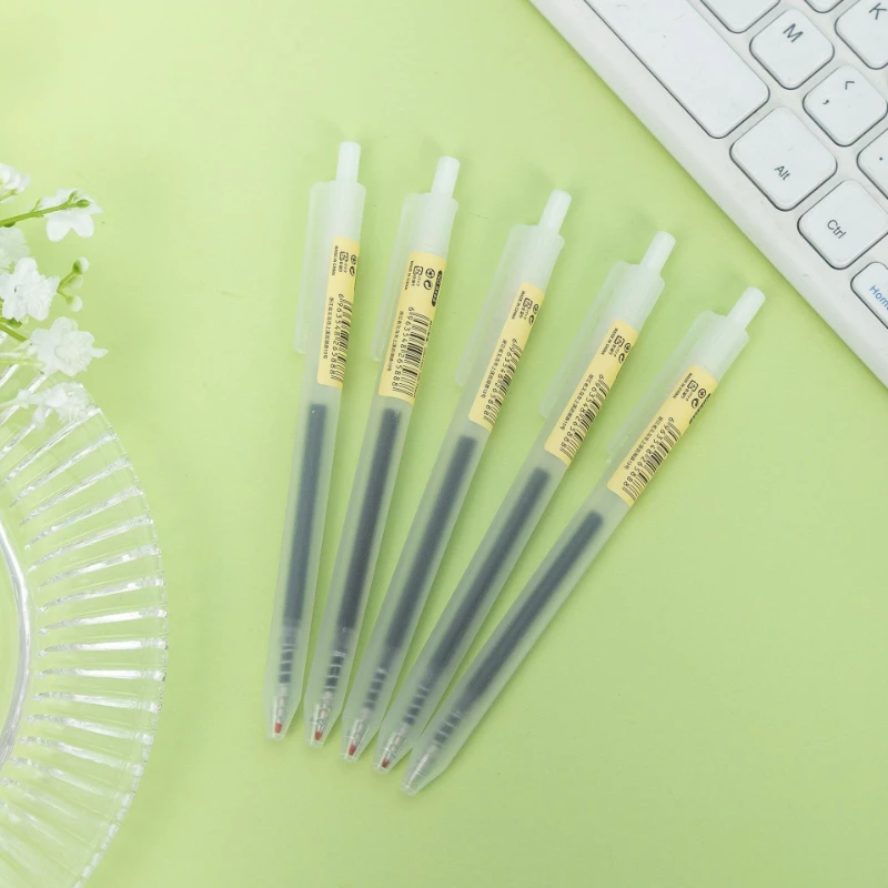 6/10Pcs 0.5mm Retractable Gel Pens Set Black/blue Ink Ballpoint Writing Office Business Signature School Supplies Stationery