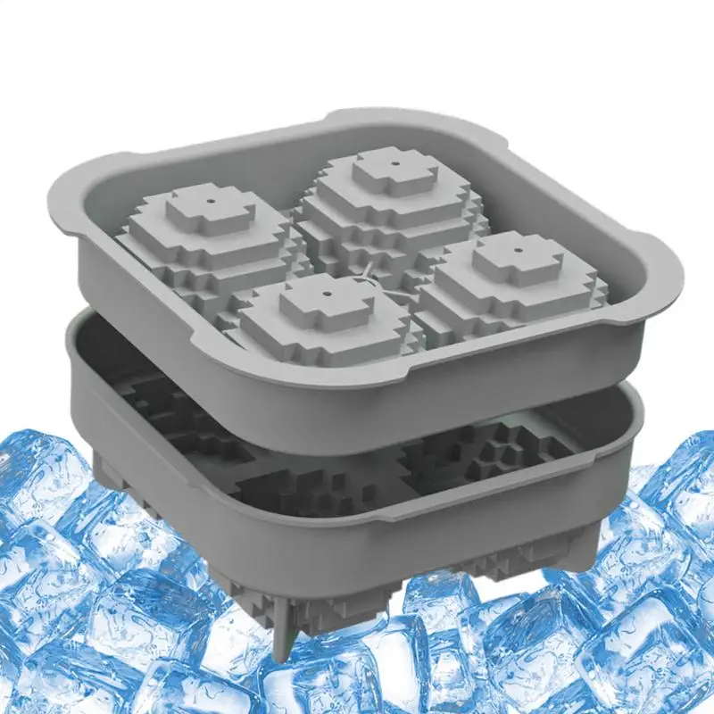 Molde redondo grande para hacer bolas de hielo, bandeja de hielo con formas de bolas de silicona, molde seguro, diseño de fácil liberación para pudín de salsa de Chocolate y vainilla